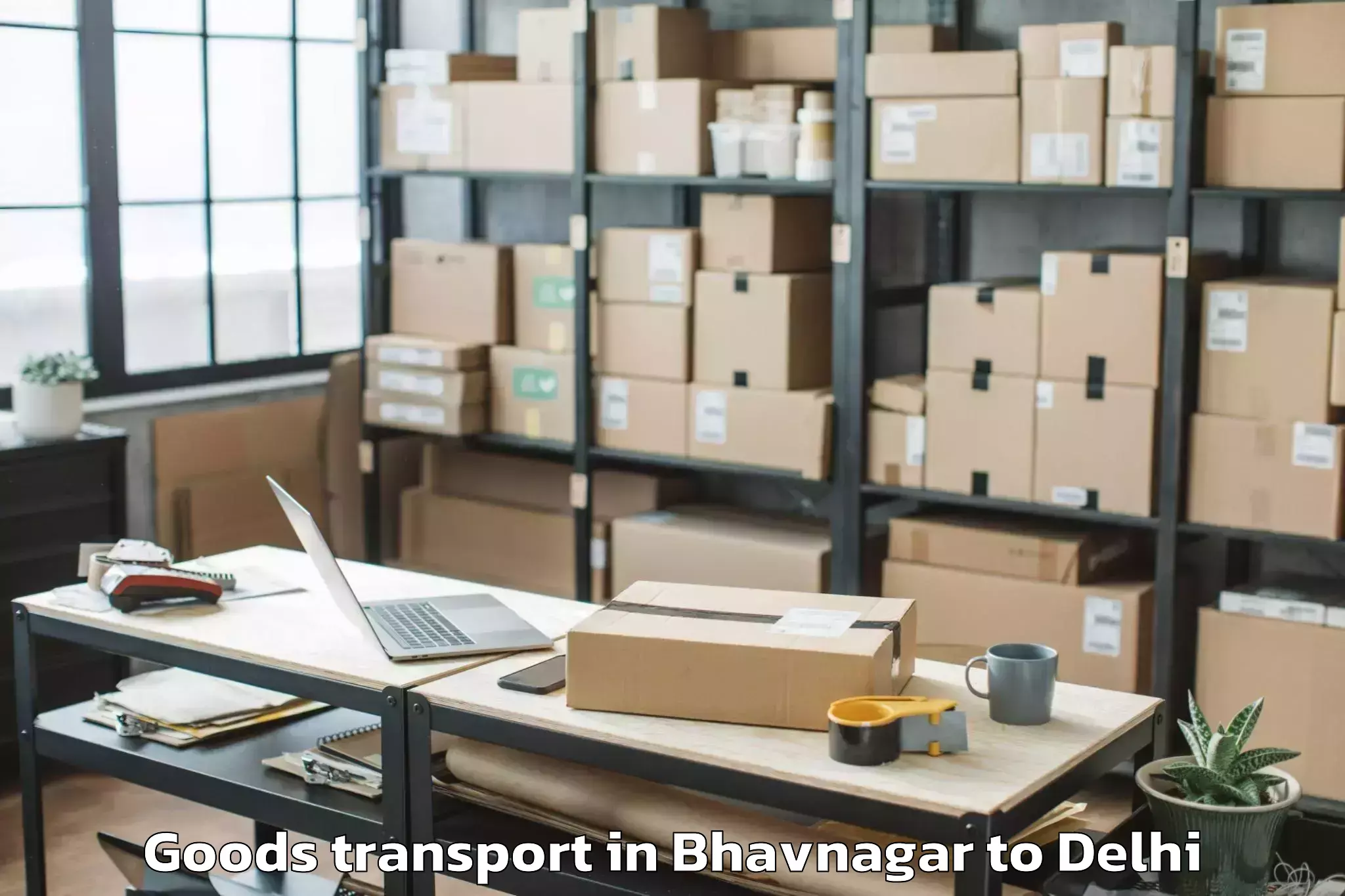 Get Bhavnagar to Connaught Place Goods Transport